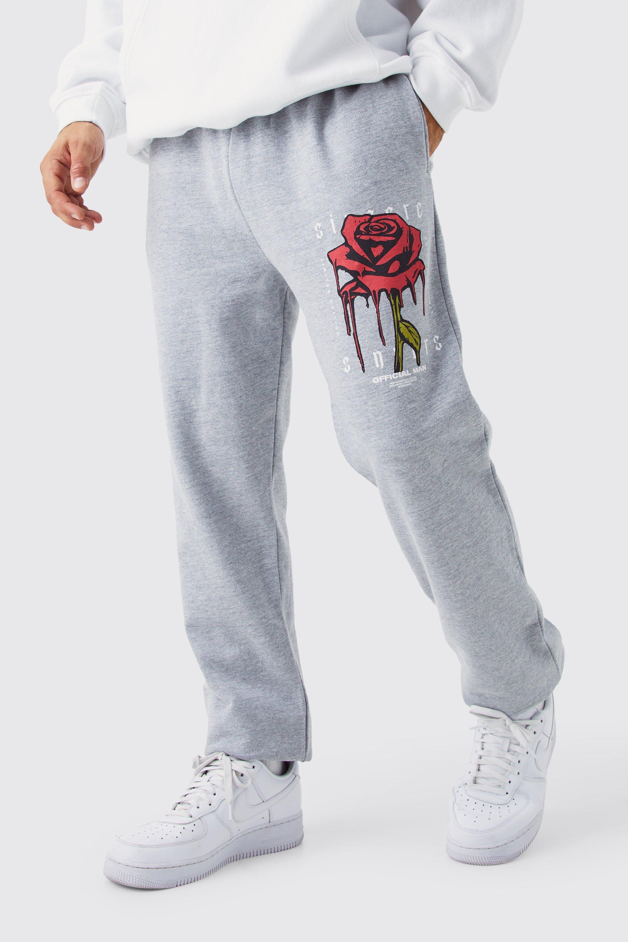 Sweatpants store with roses